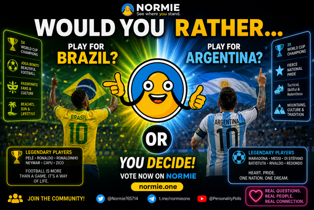 Brazil or Argentina - Normie World Cup